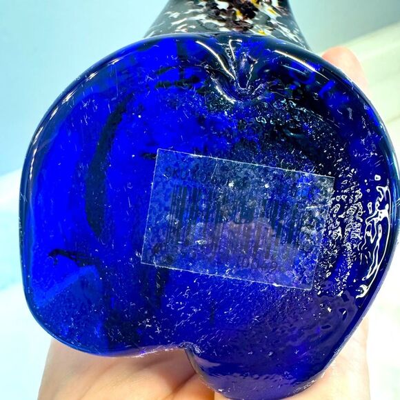 Italian Murano Style Blown Glass Pelican Paperweight With Fish In Bill - Picture 6 of 14